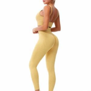 Pantalones de yoga con cintura en V Ruxi py487