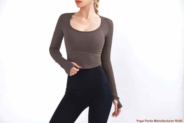 Leggings acampanados sin costura delantera Ruxi py261