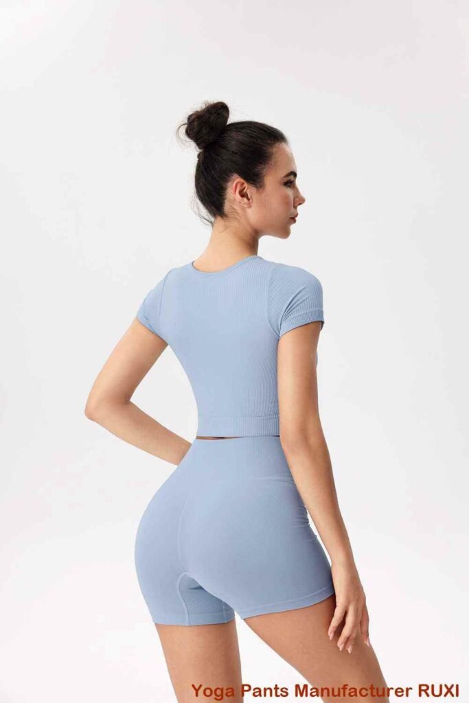Elegantes tops de yoga con mangas para mujer Ruxi py566