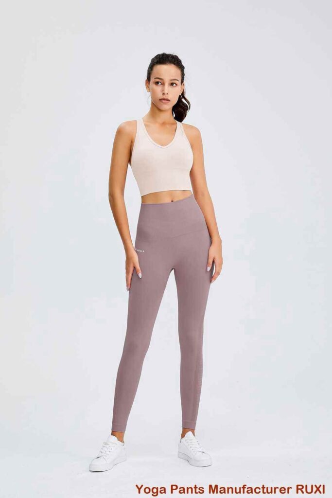 Pantalones cortos de yoga de cintura alta y fruncidos Ruxi