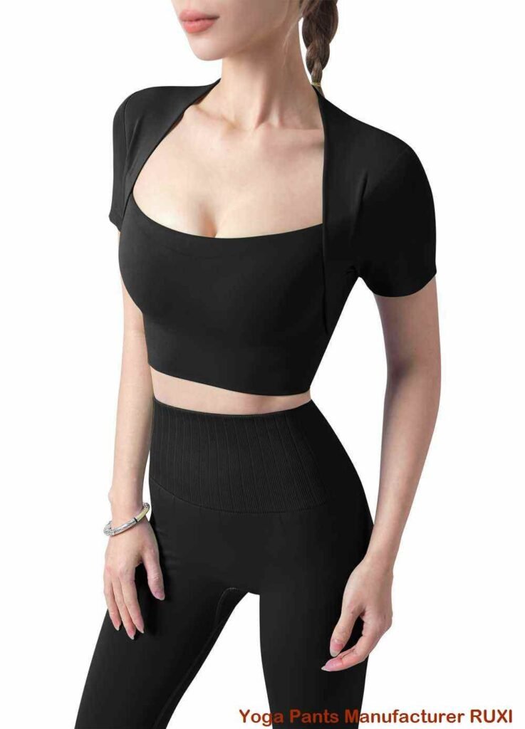 Pantalones negros con cintura elástica Ruxi py549